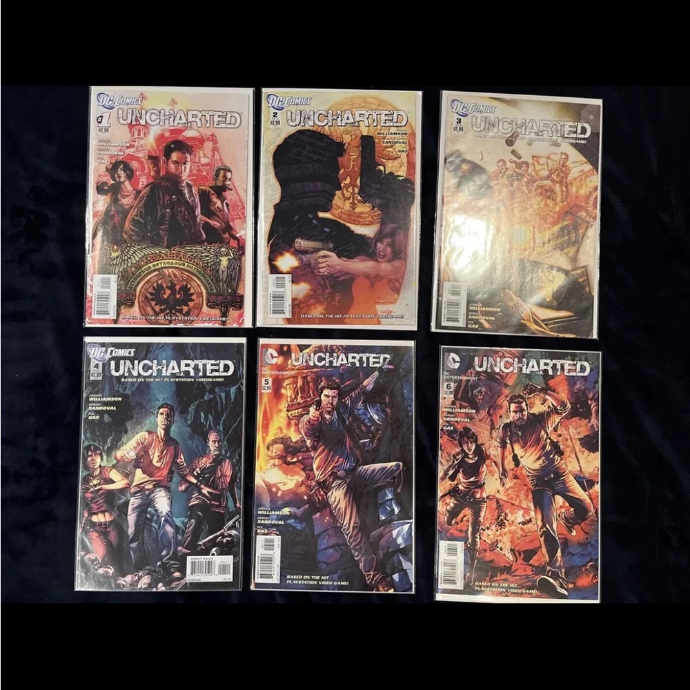 Uncharted DC Comics, Issues 1-6, Complete Set